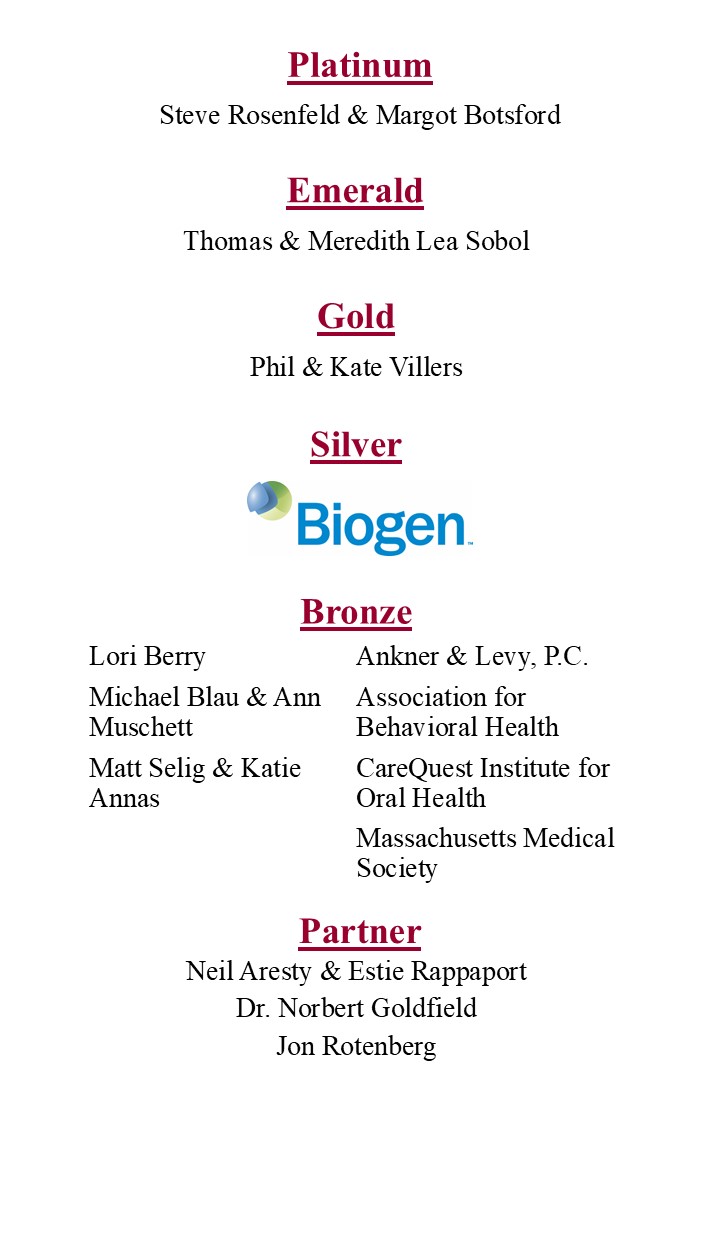 List of Breakfast sponsors as of 7/18/25
